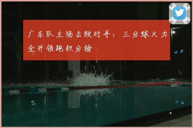 广东队主场击败对手，三分球火力全开领跑积分榜